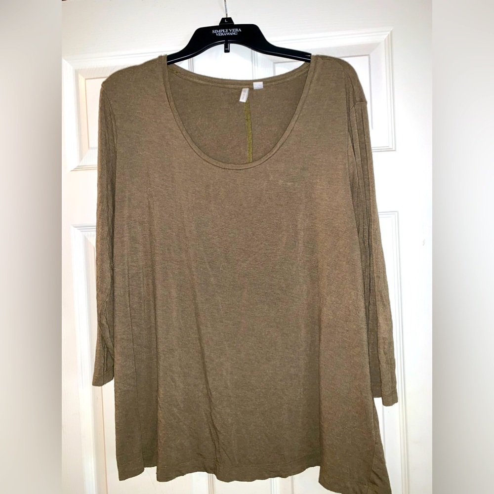 Women’s 18/20 Cato’s Olive Green Long Sleeve Blouse